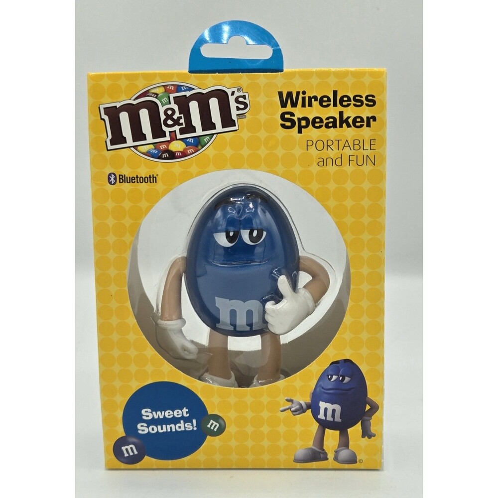 2016 M&M's Portable RARE BLUE M&M Wireless Bluetooth Speaker Unopened Box
